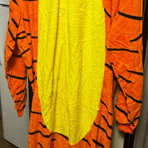 Unisex Adult Tigger Animal Onesie Costume Pajamas XL