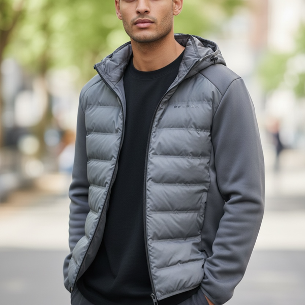 Spyder Men's Stealth Full Zip Hybrid Puffer Softshell Jacket