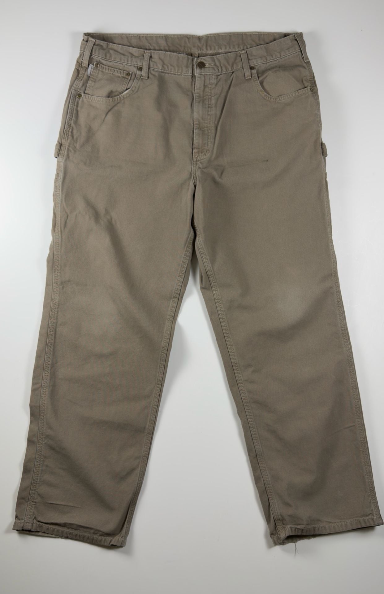 Vintage Carhartt B159 MUS Loose Fit Canvas Carpenter Pants 40 x 32 Mushroom 2