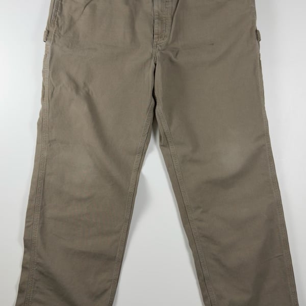 Vintage Carhartt B159 MUS Loose Fit Canvas Carpenter Pants 40 x 32 Mushroom