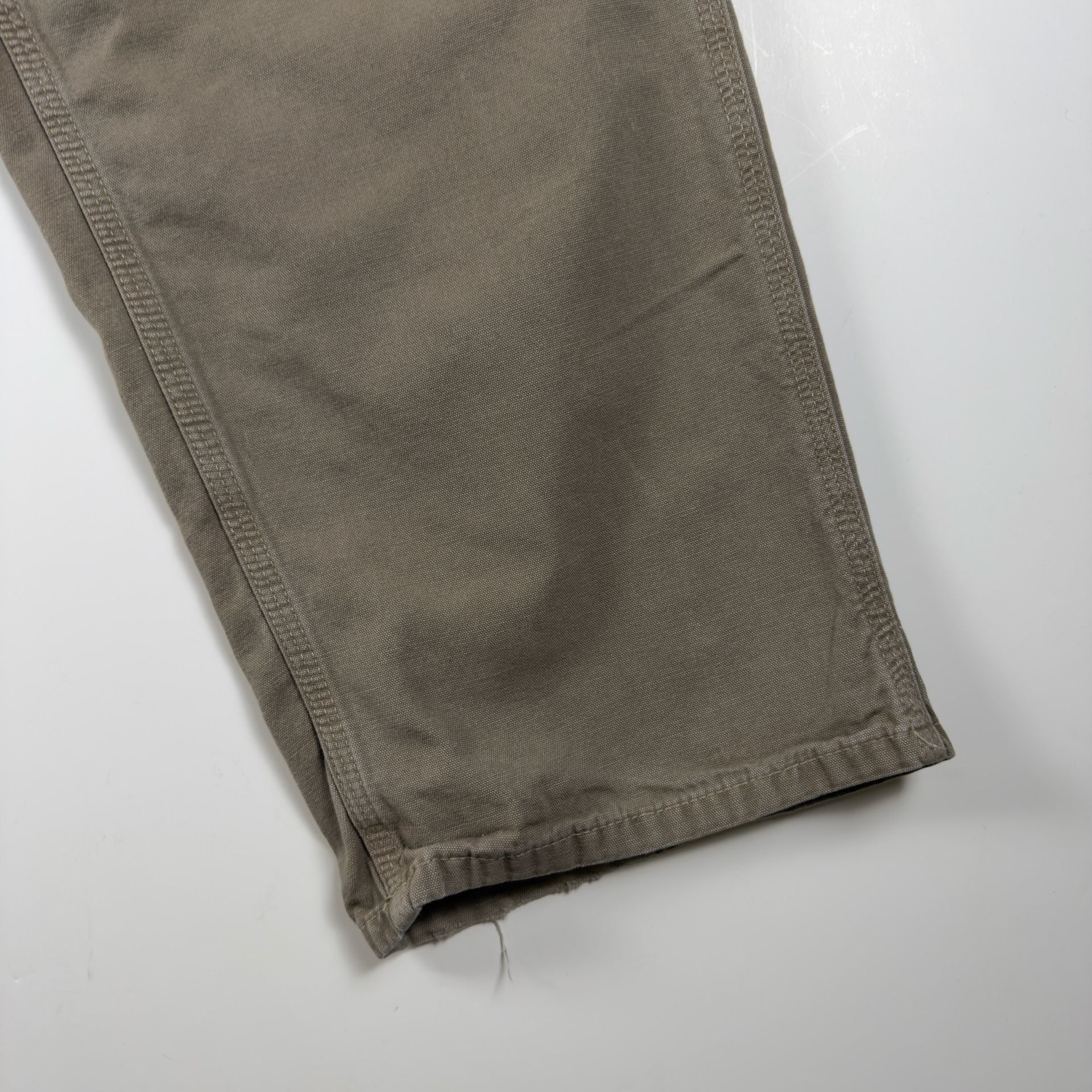 Vintage Carhartt B159 MUS Loose Fit Canvas Carpenter Pants 40 x 32 Mushroom 6