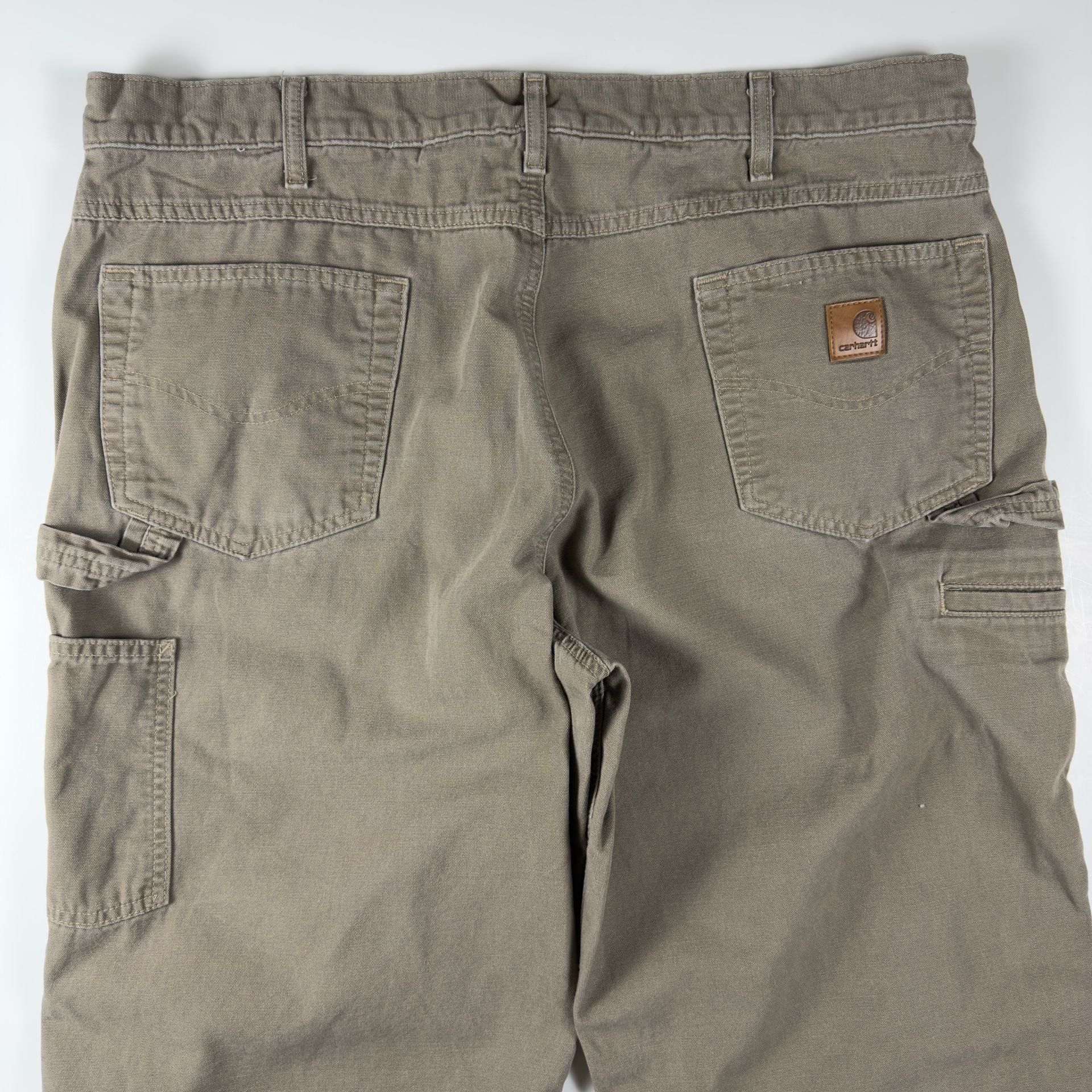 Vintage Carhartt B159 MUS Loose Fit Canvas Carpenter Pants 40 x 32 Mushroom 9