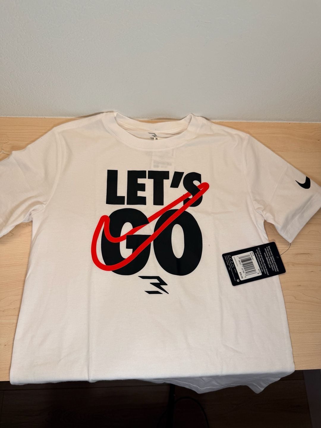 Nike 3BRAND by Russell Wilson Boys Let's Go Graphic T-Shirt White 2