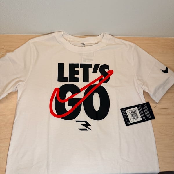 Nike 3BRAND by Russell Wilson Boys Let's Go Graphic T-Shirt White