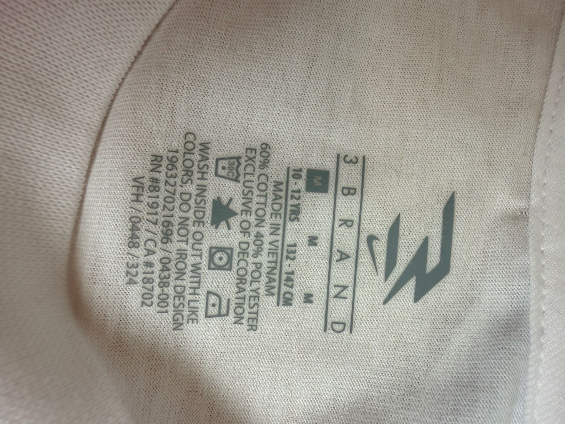 Nike 3BRAND by Russell Wilson Boys Let's Go Graphic T-Shirt White 5
