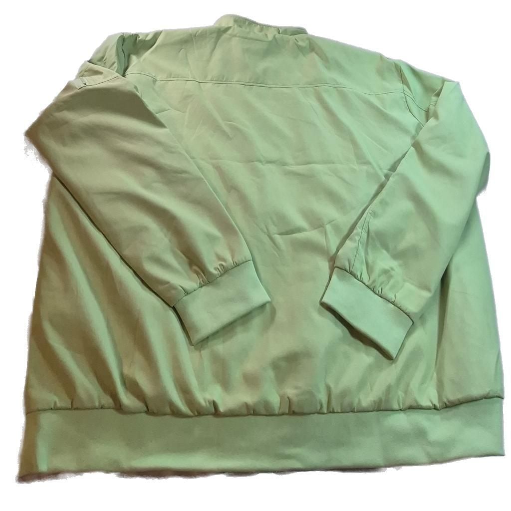 Mens Lightweight Green Full Zip Bomber Windbreaker Jacket 4XL 8