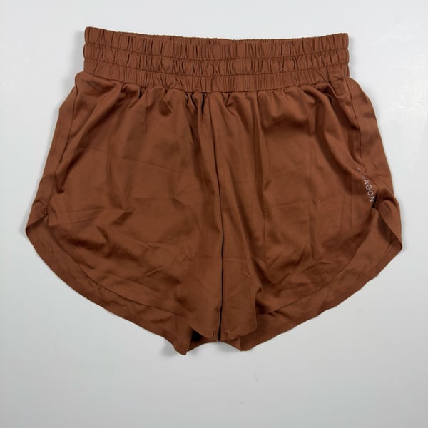 Paragon Featherknit Track Shorts in Rich Brown