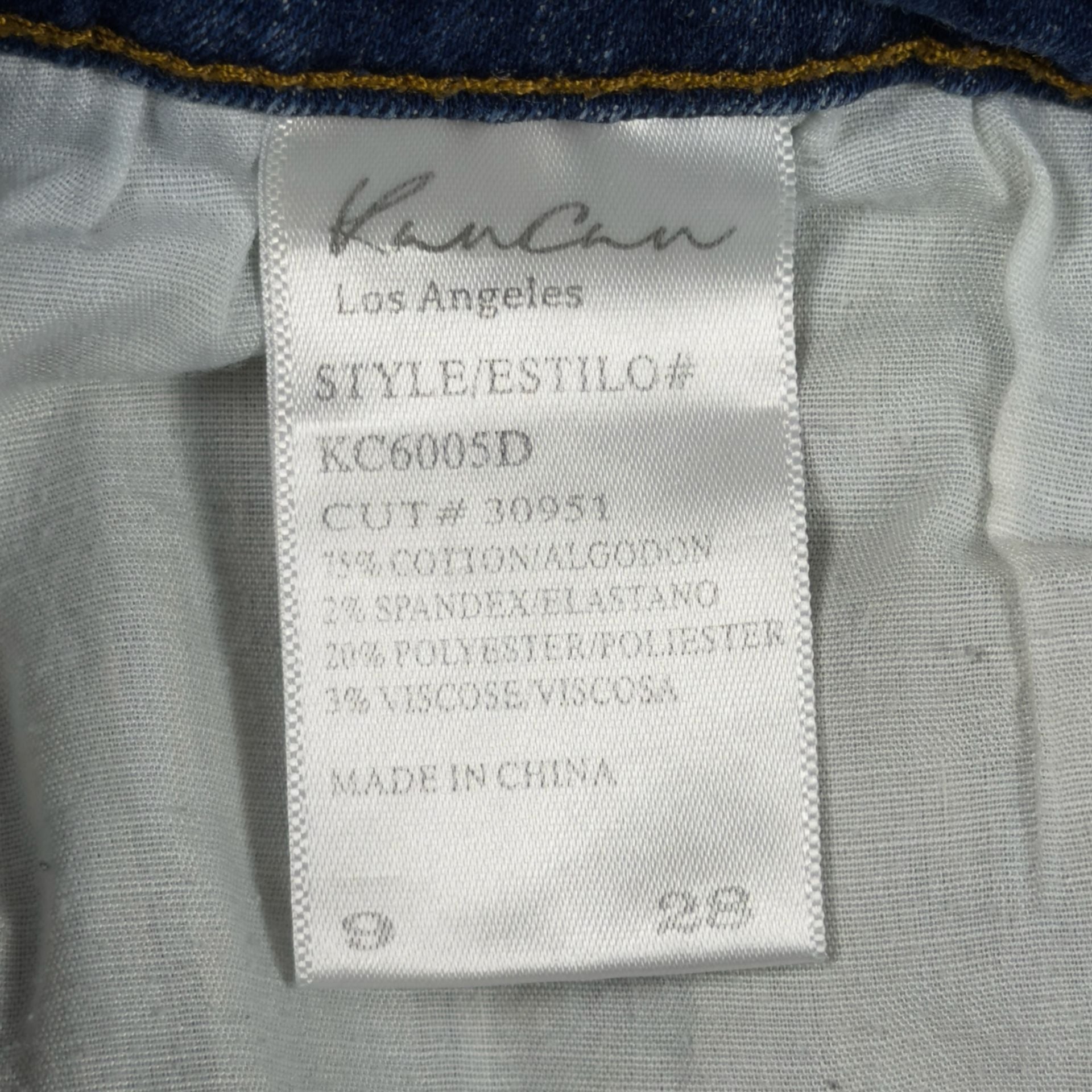 KanCan Distressed Cuffed Mid Rise Jean Shorts Medium Wash Size 9/28 KC6005D 5