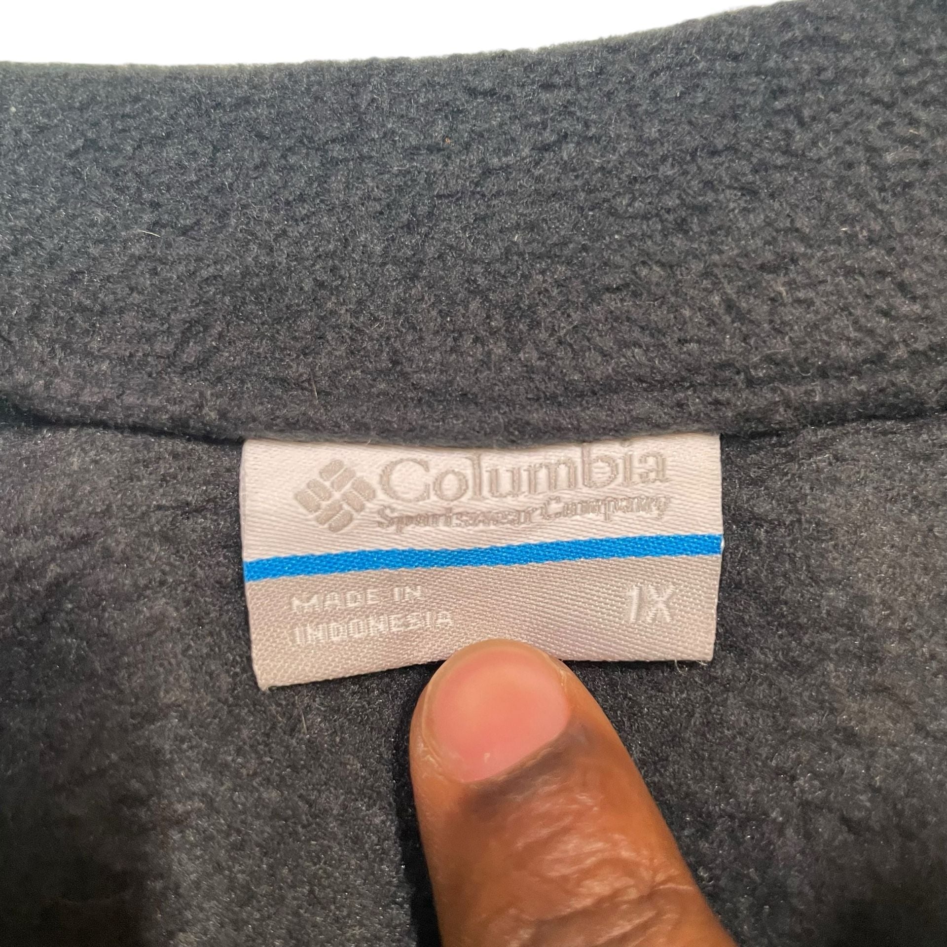 Columbia Fleece Jacket Women’s 1X Black Pink Zip Outdoor Full Zip 7