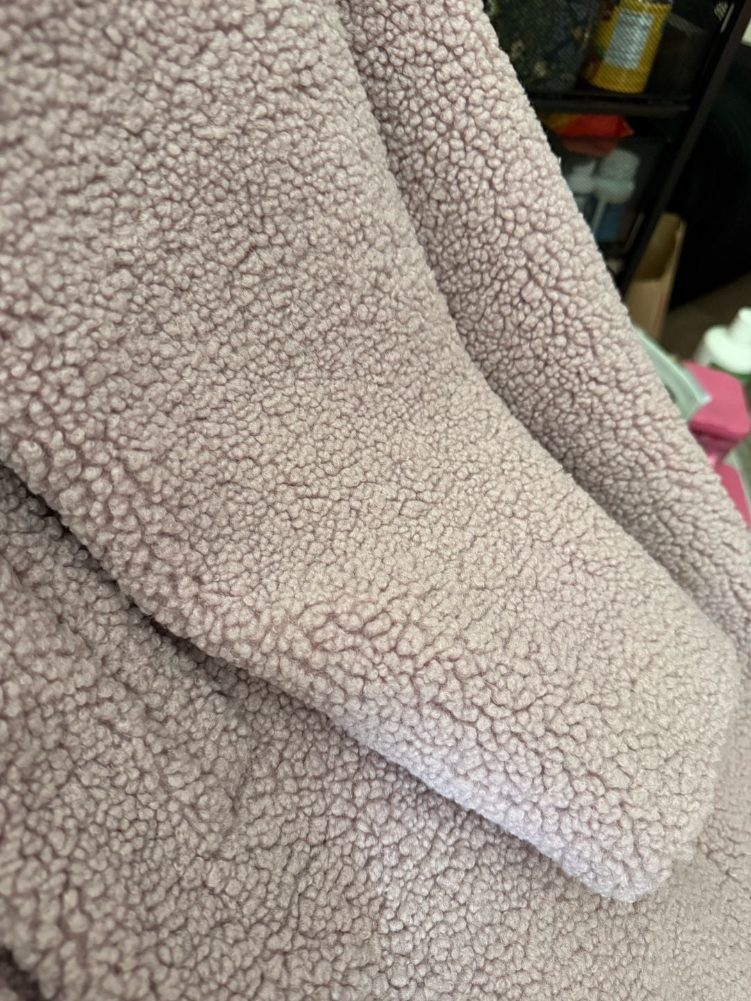 G by Giuliana Black Label XL Pink Teddy Sherpa Faux Fur Coat 3