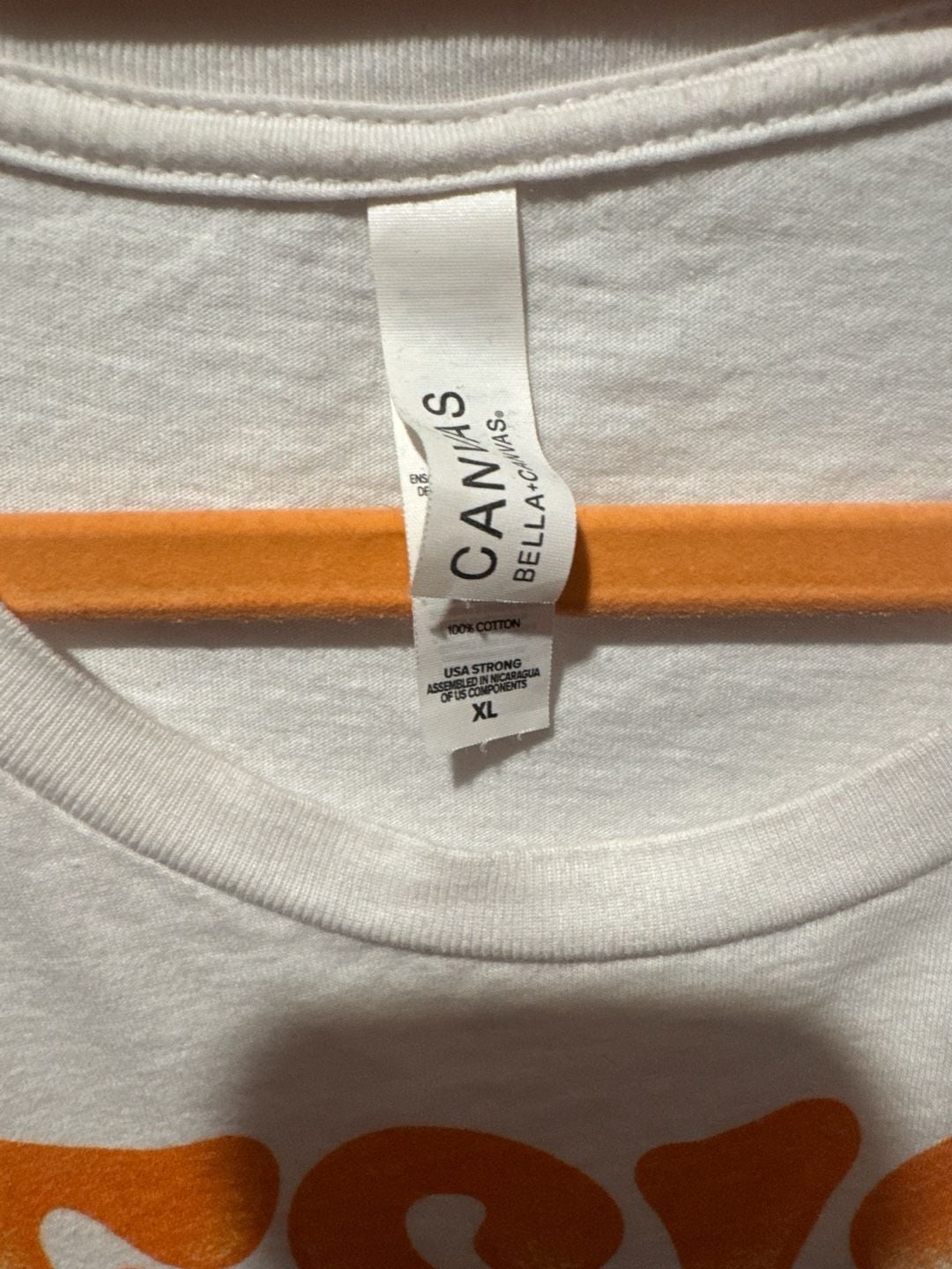 DopeSkill x Bella+Canvas Resist Trippin Graphic T-Shirt White/Orange XL 3