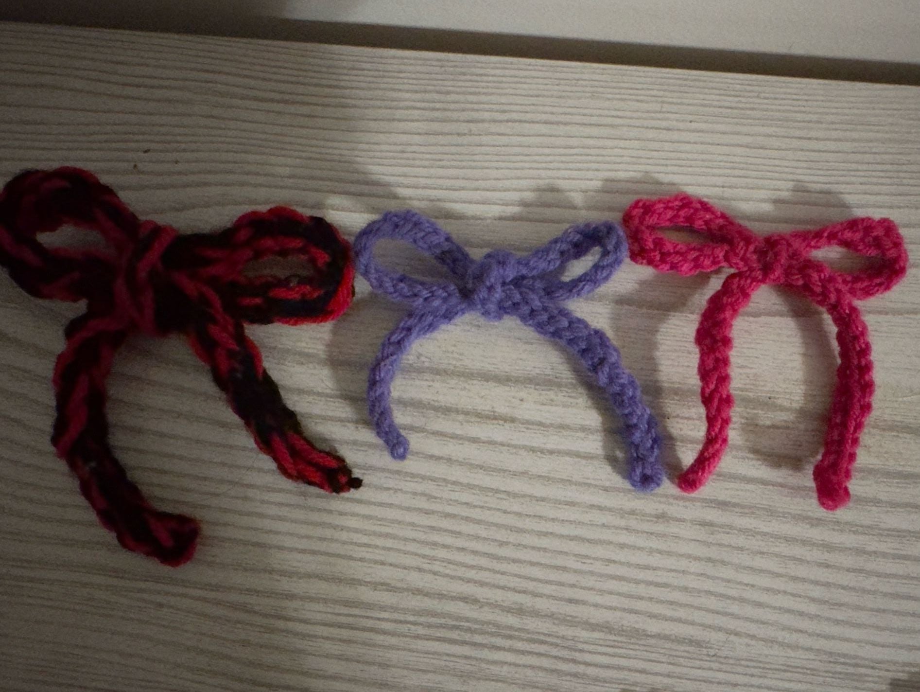 Handmade Beaded Elastic Bracelet and Crochet Hair Bow Bundle - 10 Piece Set 3
