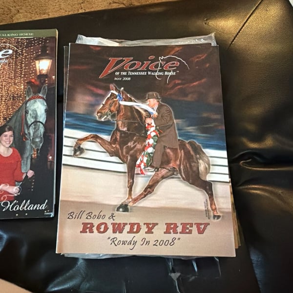 Voice of the Tennessee Walking Horse Magazine May 2008 Bill Bobo Rowdy Rev
