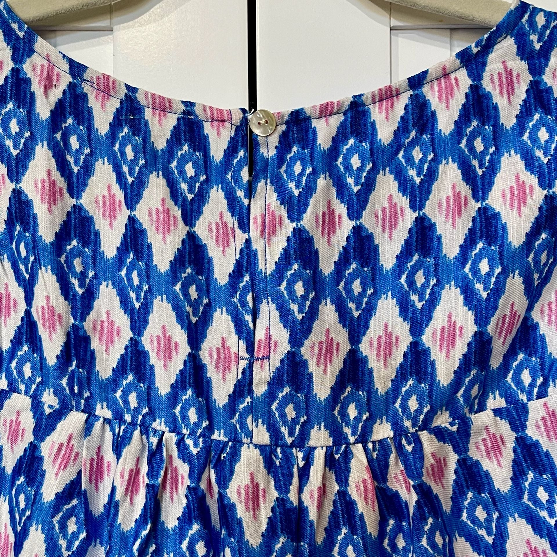 NWT Beachlunchlounge Lee Moroccan Tile Sleeveless Peplum Top 4