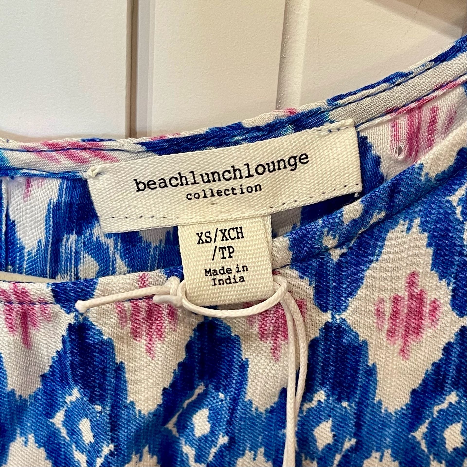 NWT Beachlunchlounge Lee Moroccan Tile Sleeveless Peplum Top 5