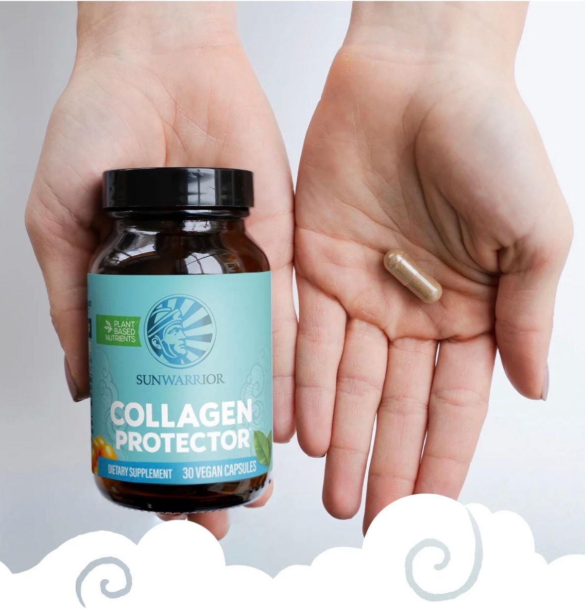Sunwarrior Collagen Protector Plant-Based Dietary Supplement - 30 Vegan Capsules 2