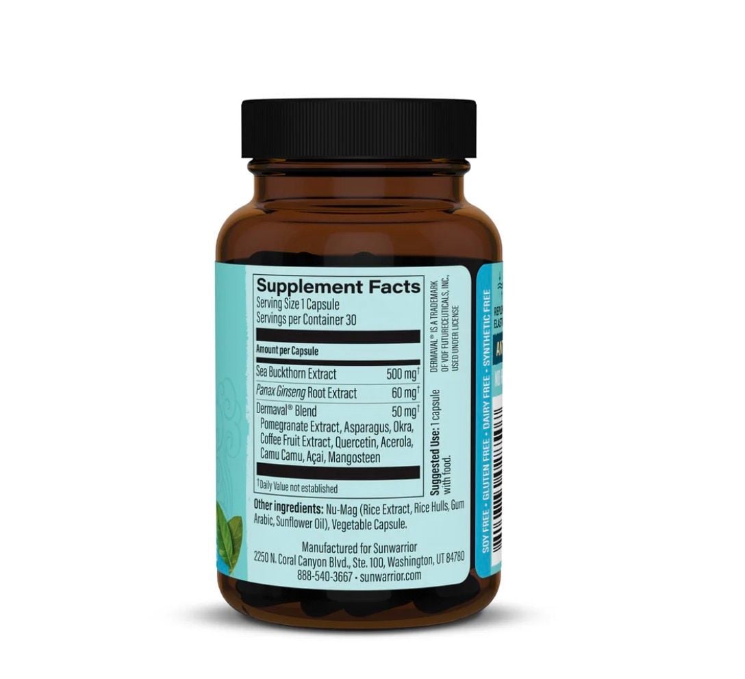 Sunwarrior Collagen Protector Plant-Based Dietary Supplement - 30 Vegan Capsules 3