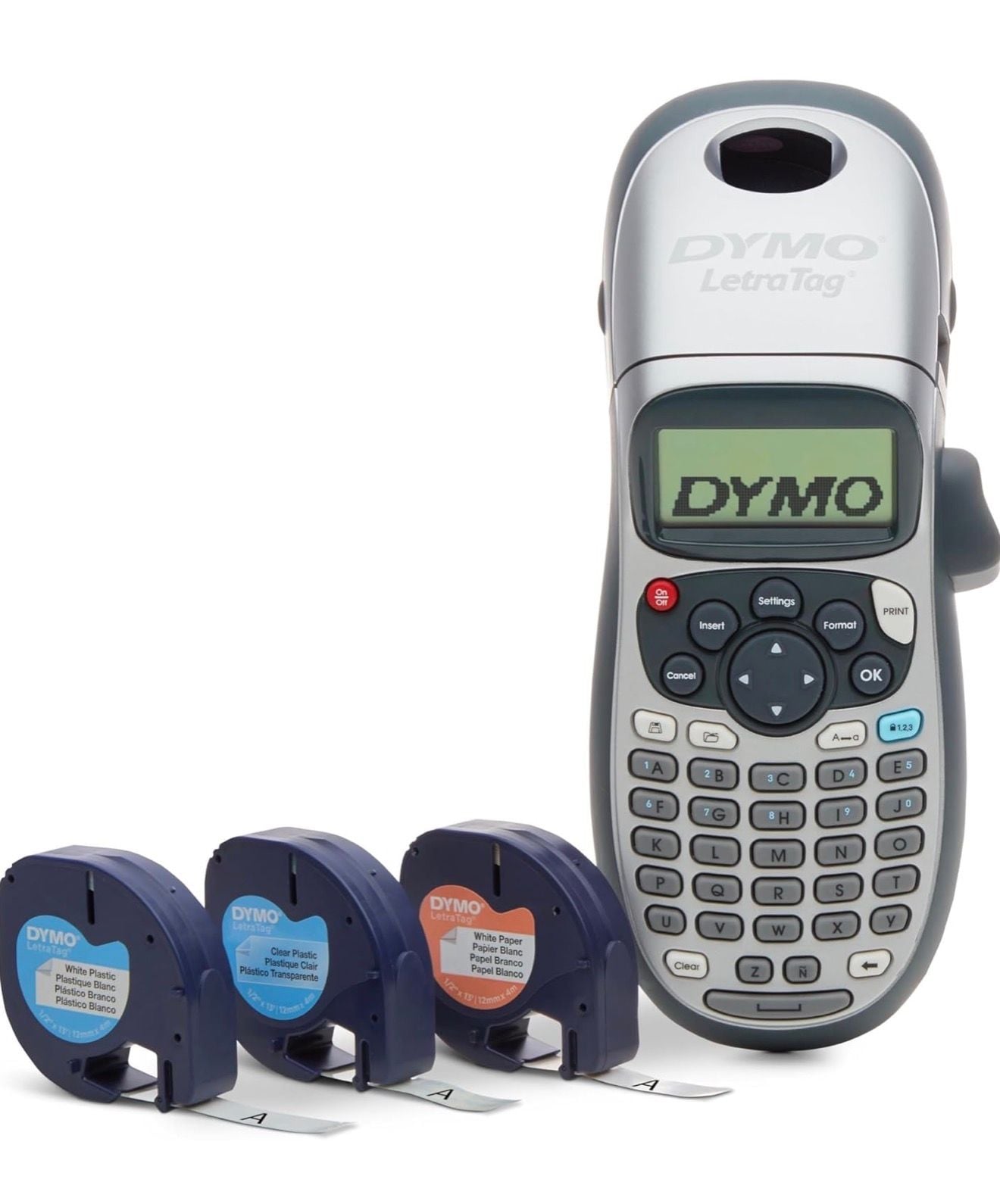 DYMO LetraTag LT-100H Handheld Label Maker Bundle with 3 Bonus Labels 2