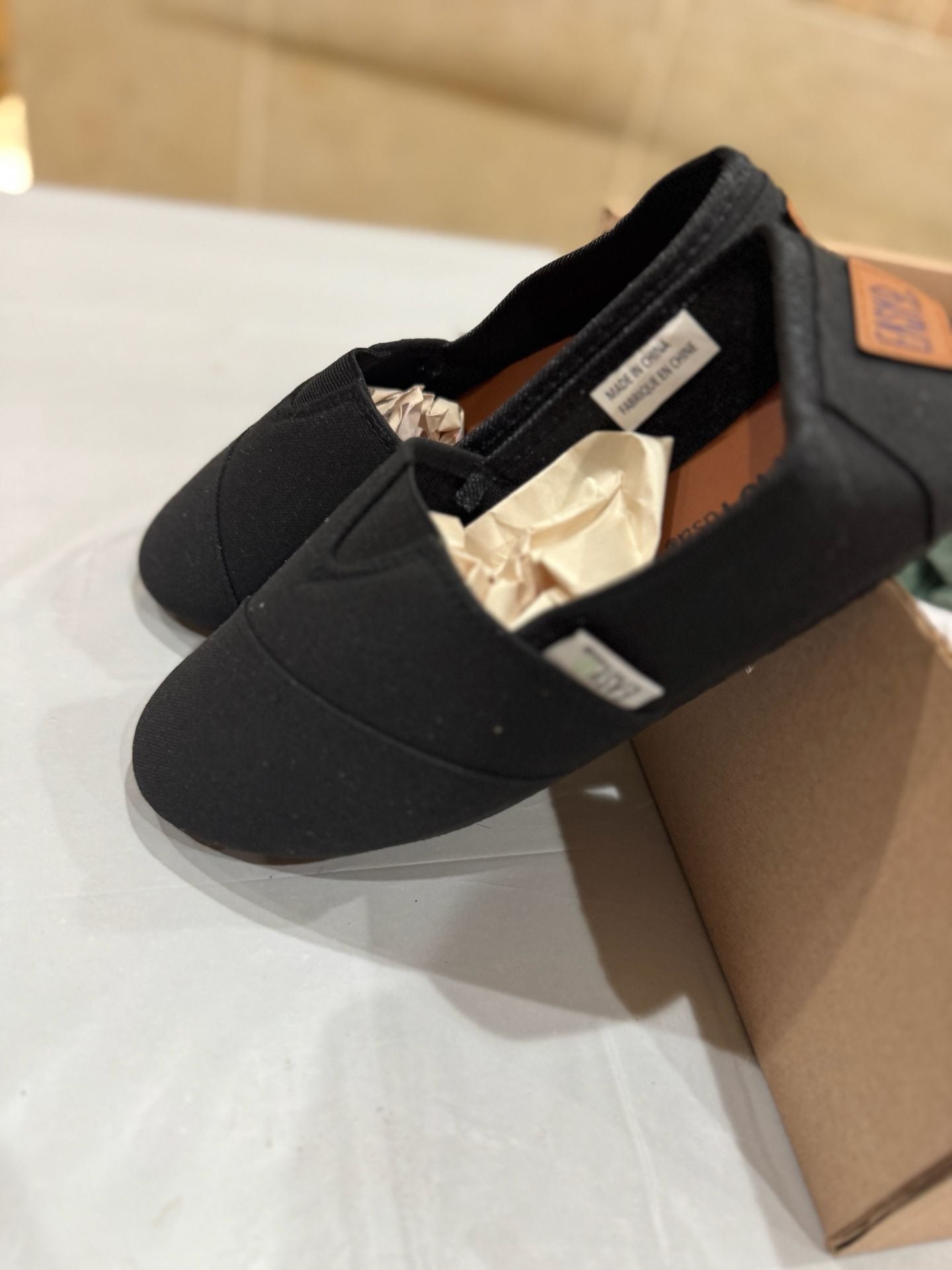 EasyUSA Women's Black Canvas Alpargata Slip-On Shoes 3