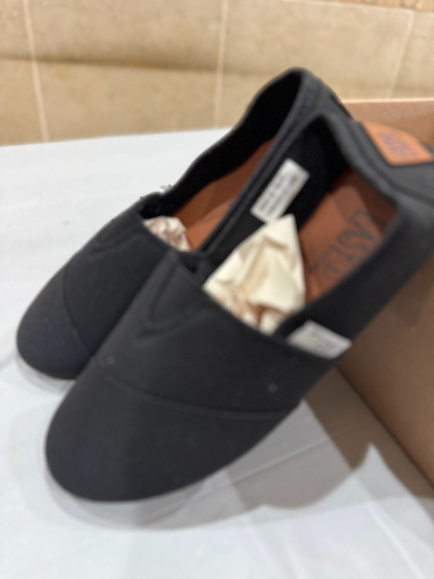 EasyUSA Women's Black Canvas Alpargata Slip-On Shoes 10