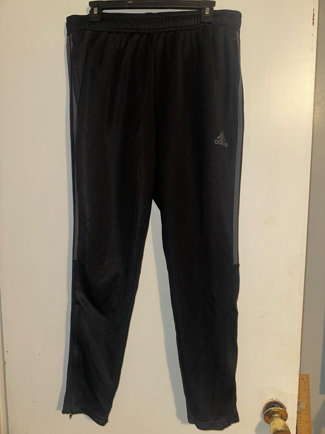 adidas AEROREADY Primegreen XL Black and Gray 3-Stripes Track Pants size XL 2