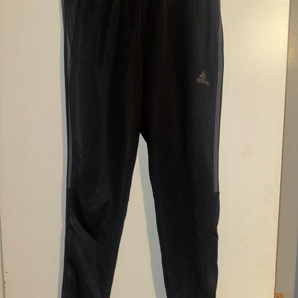 adidas AEROREADY Primegreen XL Black and Gray 3-Stripes Track Pants size XL