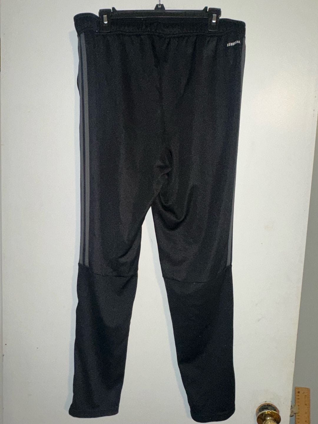 adidas AEROREADY Primegreen XL Black and Gray 3-Stripes Track Pants size XL 5