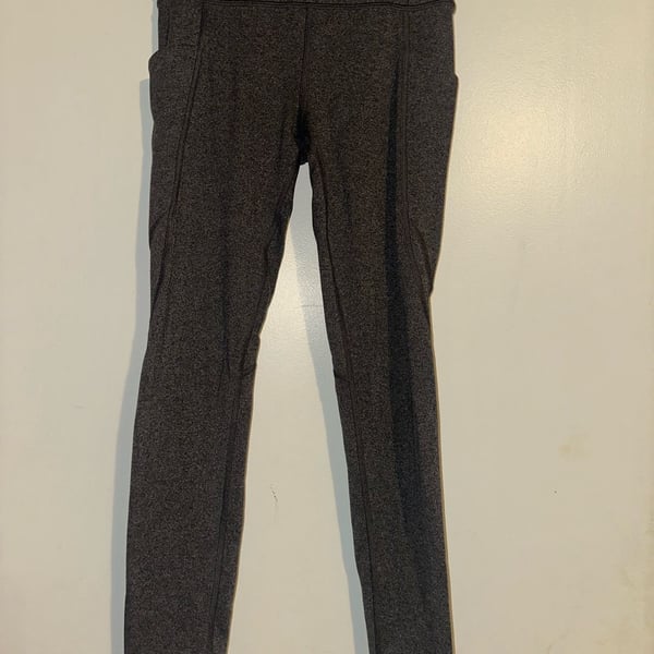 Athleta Girl M/8-10 Stash Your Treasures Tight Heathered Grey Leggings