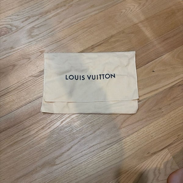 Authentic Louis Vuitton Cotton Envelope Dust Bag with Flap