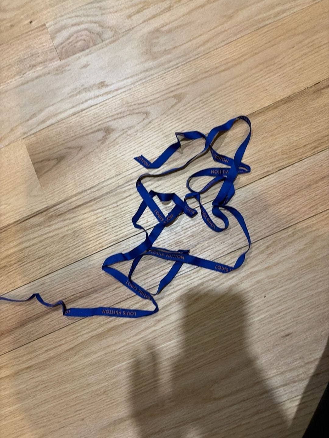 Authentic Louis Vuitton Blue Gift Packaging Ribbon 1