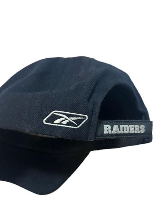 Vintage Oakland Raiders Reebok NFL Team Apparel On Field Strapback Hat 3
