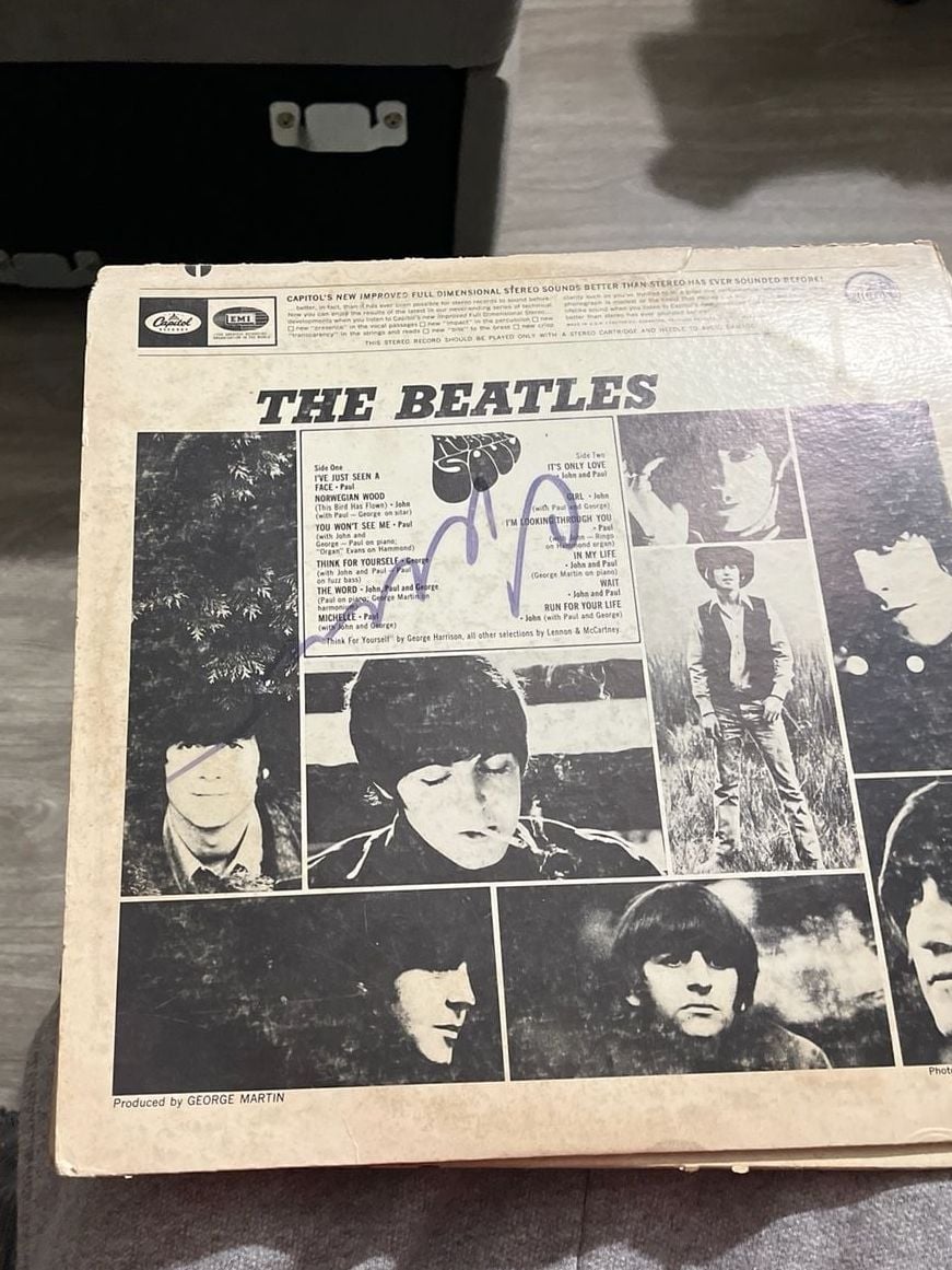 The Beatles Rubber Soul LP Vinyl Album ST 2442 US Stereo Pressing 1
