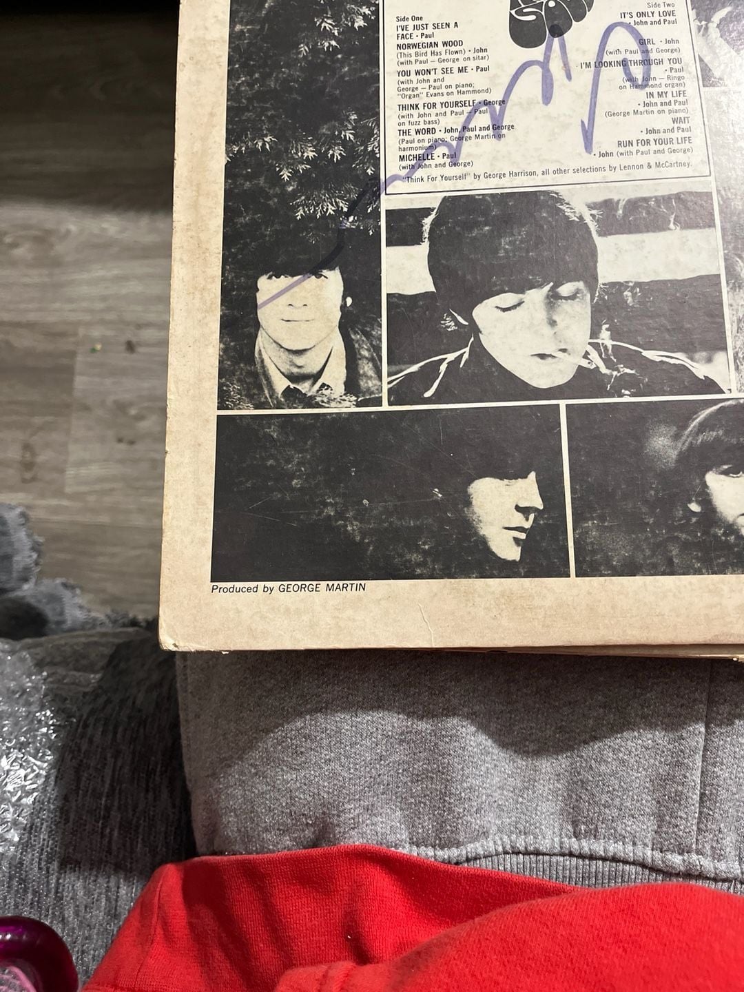 The Beatles Rubber Soul LP Vinyl Album ST 2442 US Stereo Pressing 5