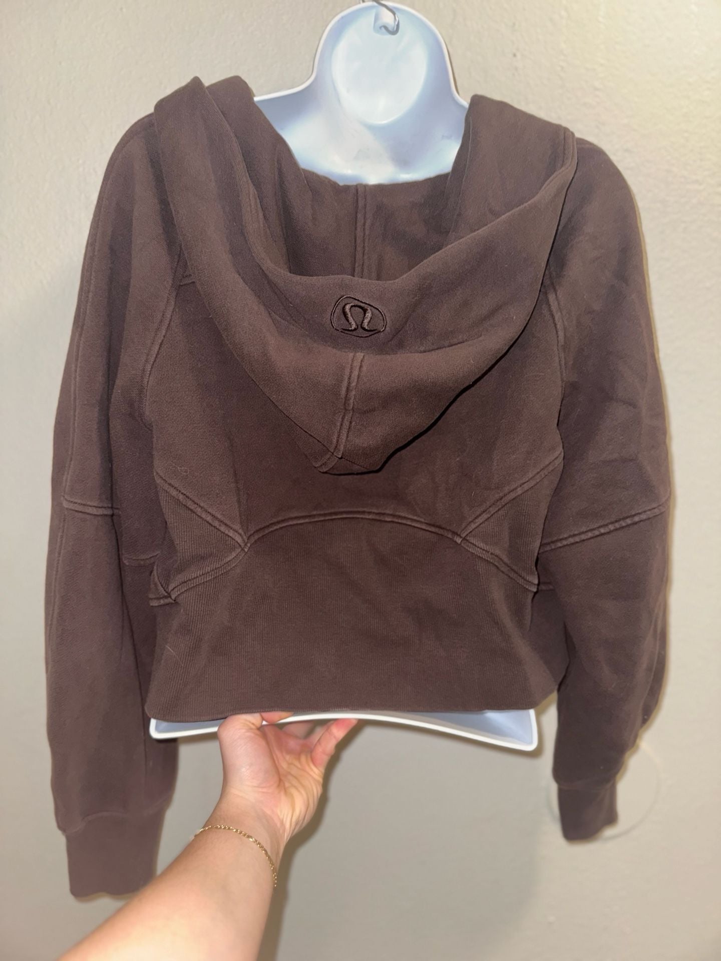 Lululemon Scuba Oversized Half-Zip Hoodie Espresso Brown XS/S 3