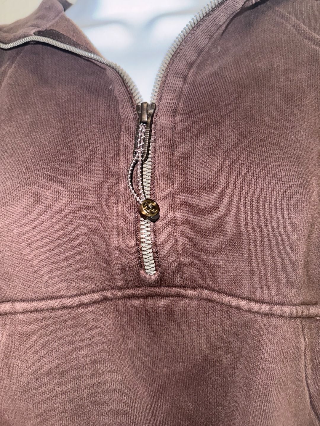 Lululemon Scuba Oversized Half-Zip Hoodie Espresso Brown XS/S 5