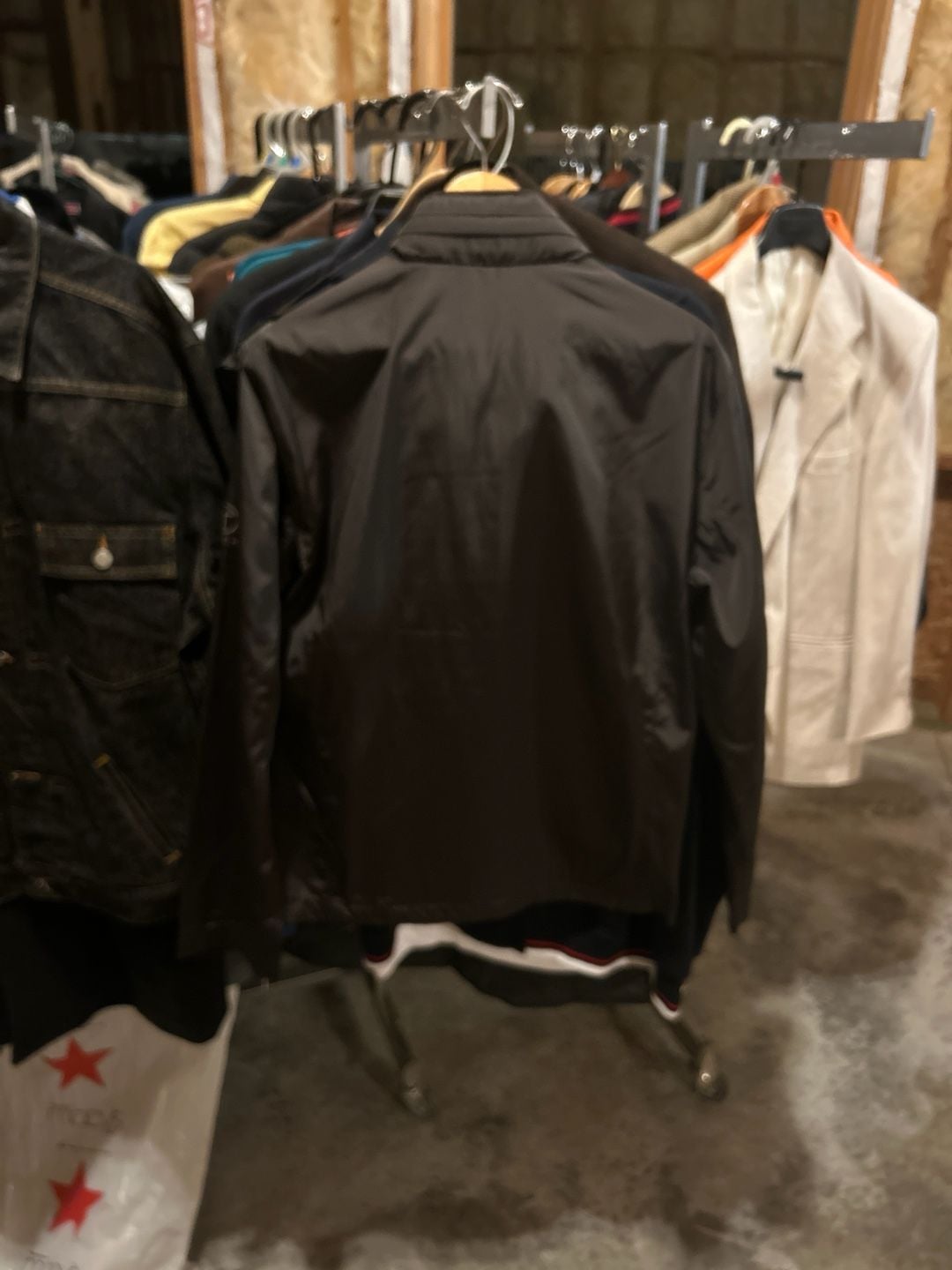 T-Tech by Tumi Men's Black Lightweight Full Zip Mock Neck Windbreaker Jacket 9