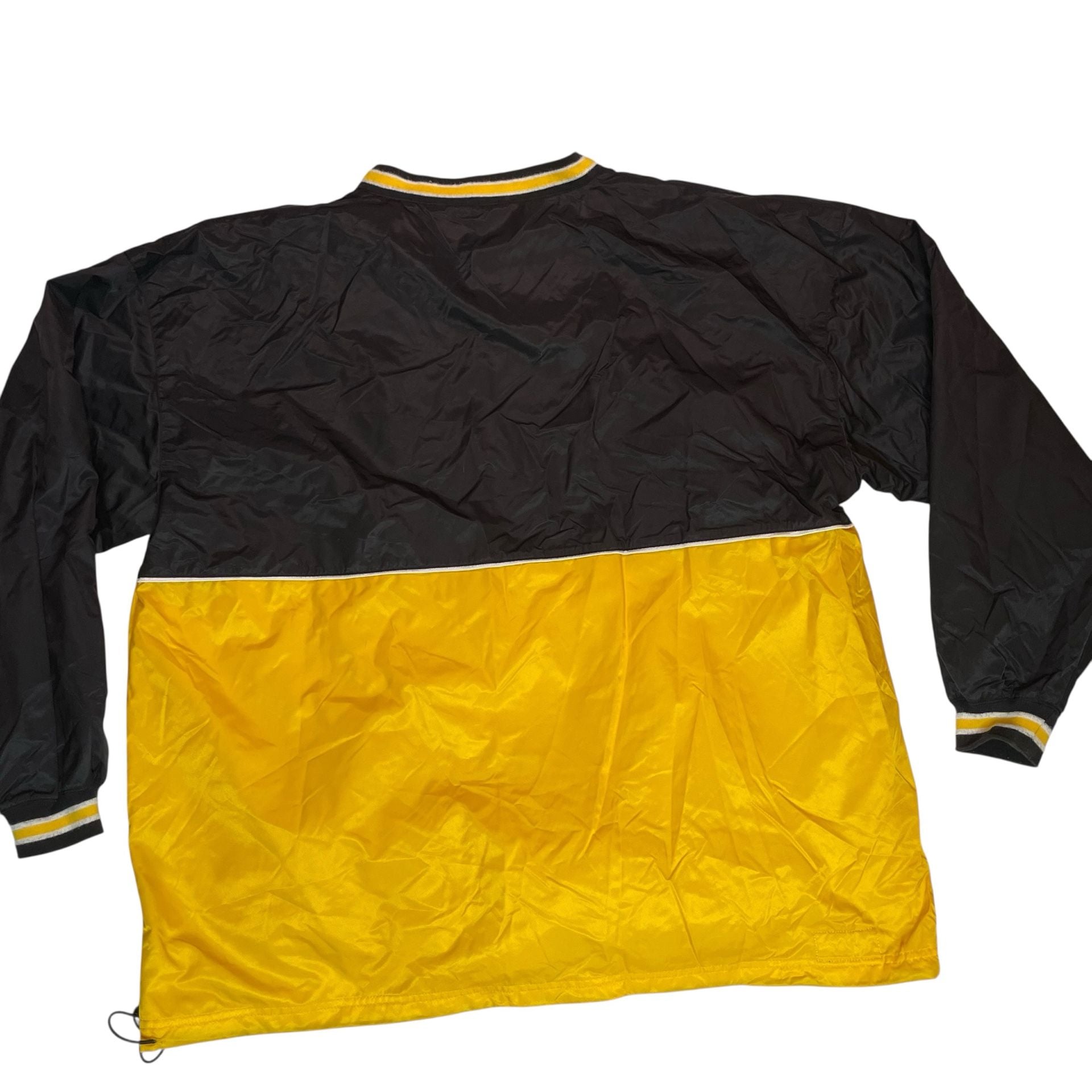 U.S. Army Army Strong Pullover Windbreaker Jacket Black Yellow Mens 2XL 9