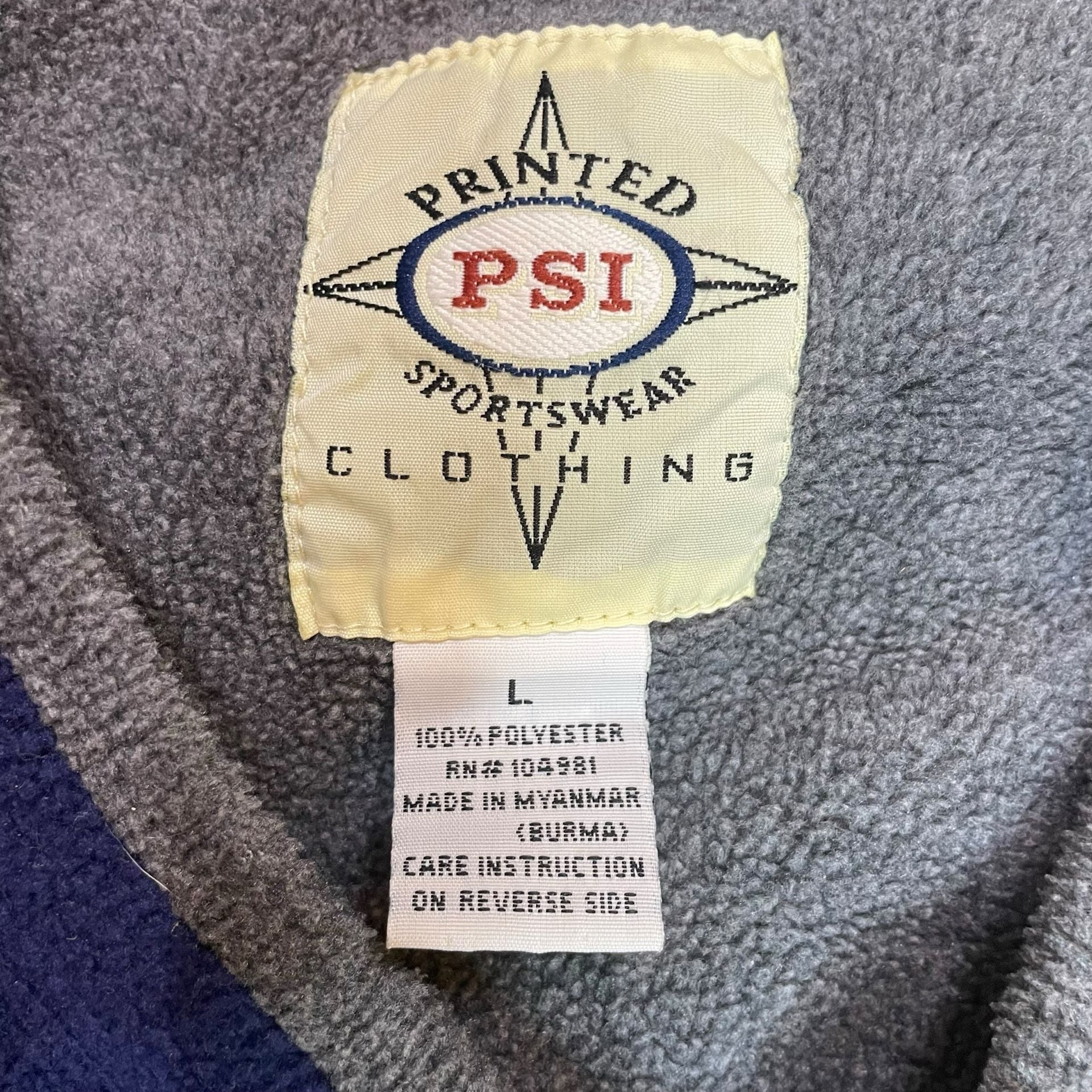Colorado Fleece Pullover Sweatshirt Blue V-Neck Mens Large 6