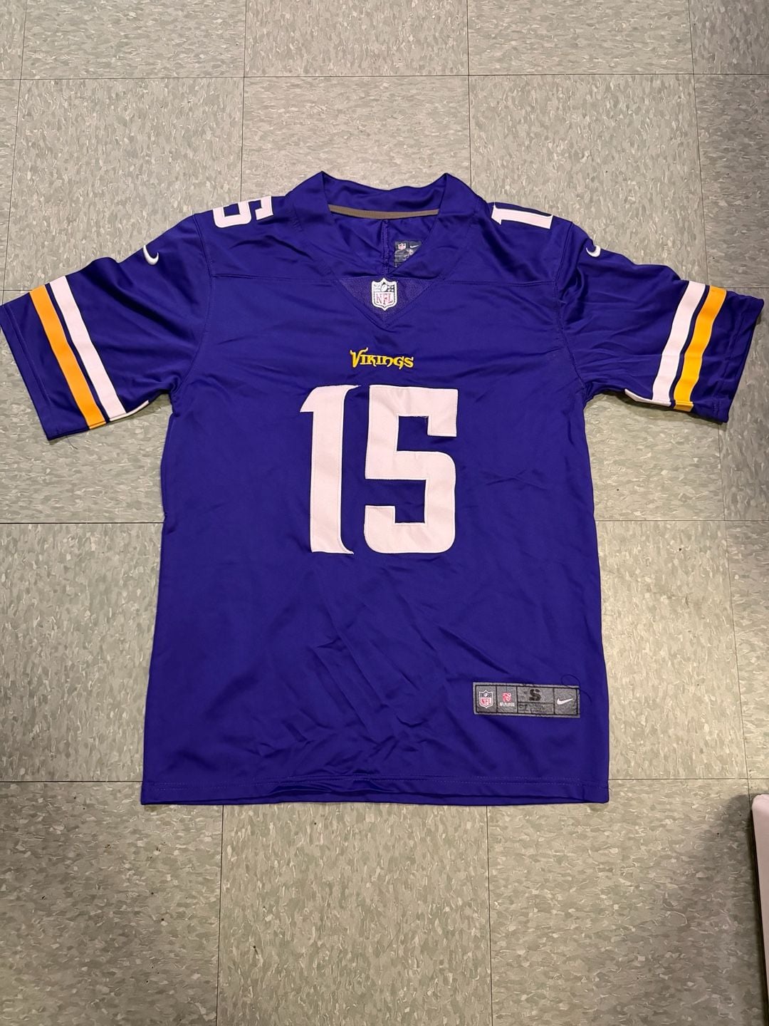 Nike NFL Minnesota Vikings Joshua Dobbs #15 On Field Game Jersey Men's Size Small 2