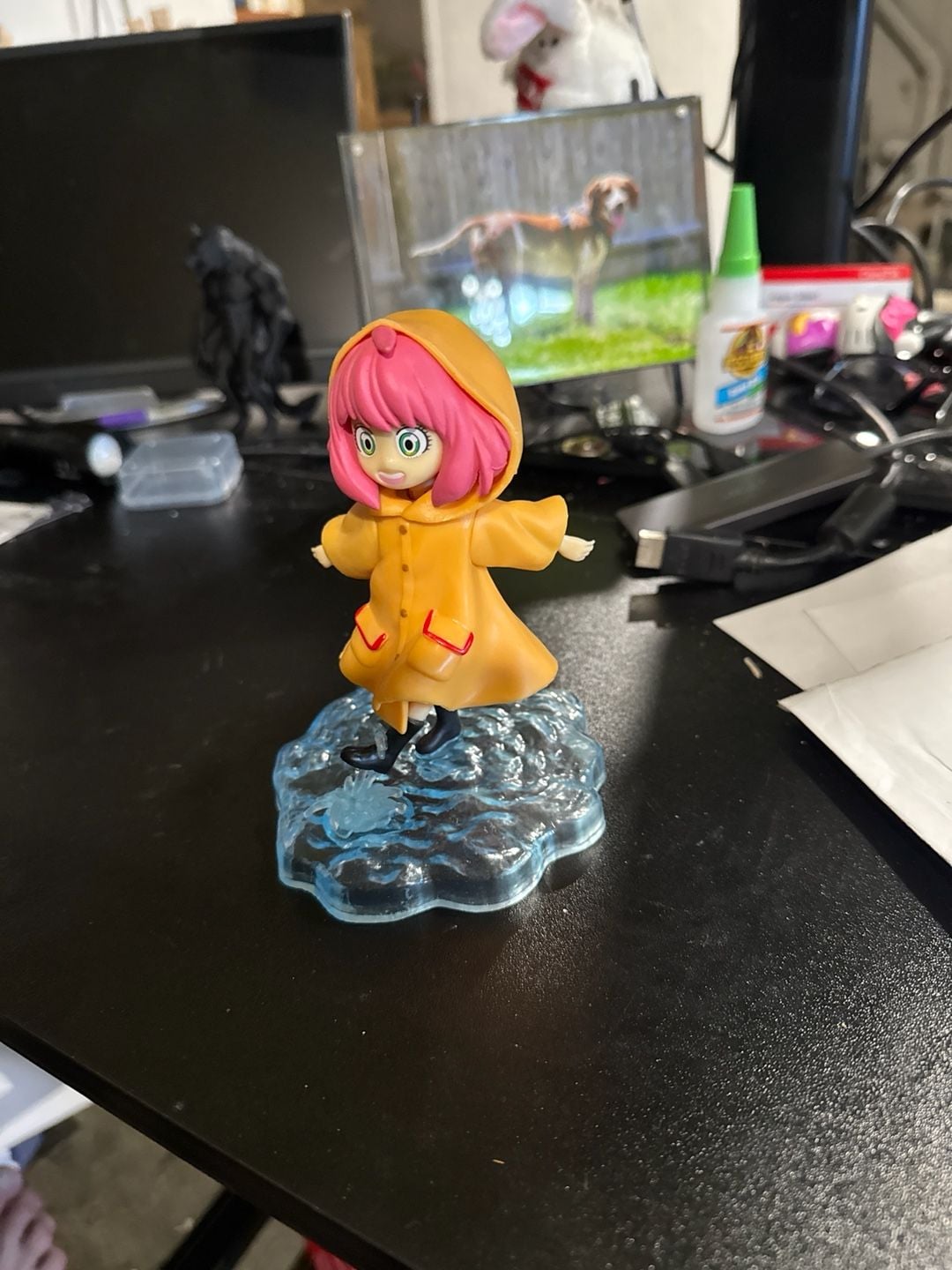 Spy x Family Anya Forger Raincoat Water Splash Resin Statue Figure 2