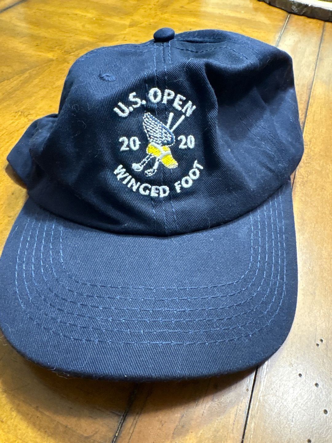 USGA 2020 U.S. Open Winged Foot Golf Club Navy Blue Adjustable Hat 1