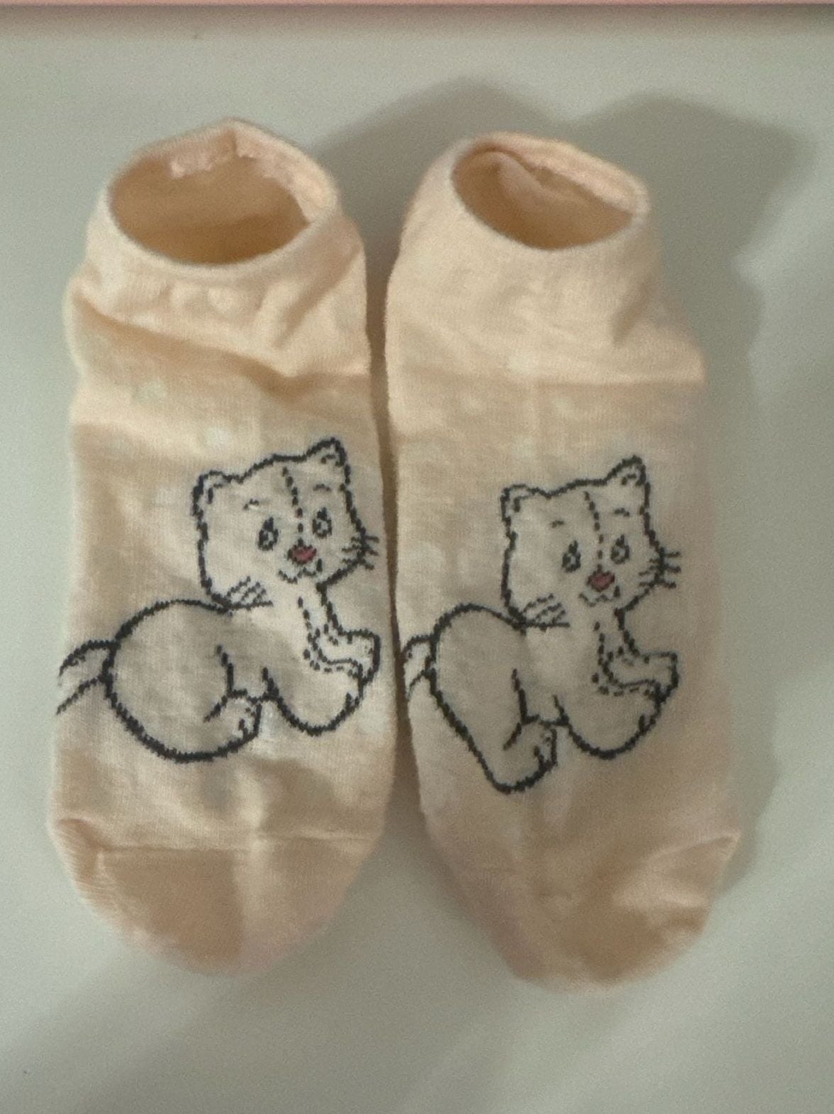 Strawberry Shortcake Ankle Socks Lot - 5 Pairs, Custard Cat & Strawberry Designs 3