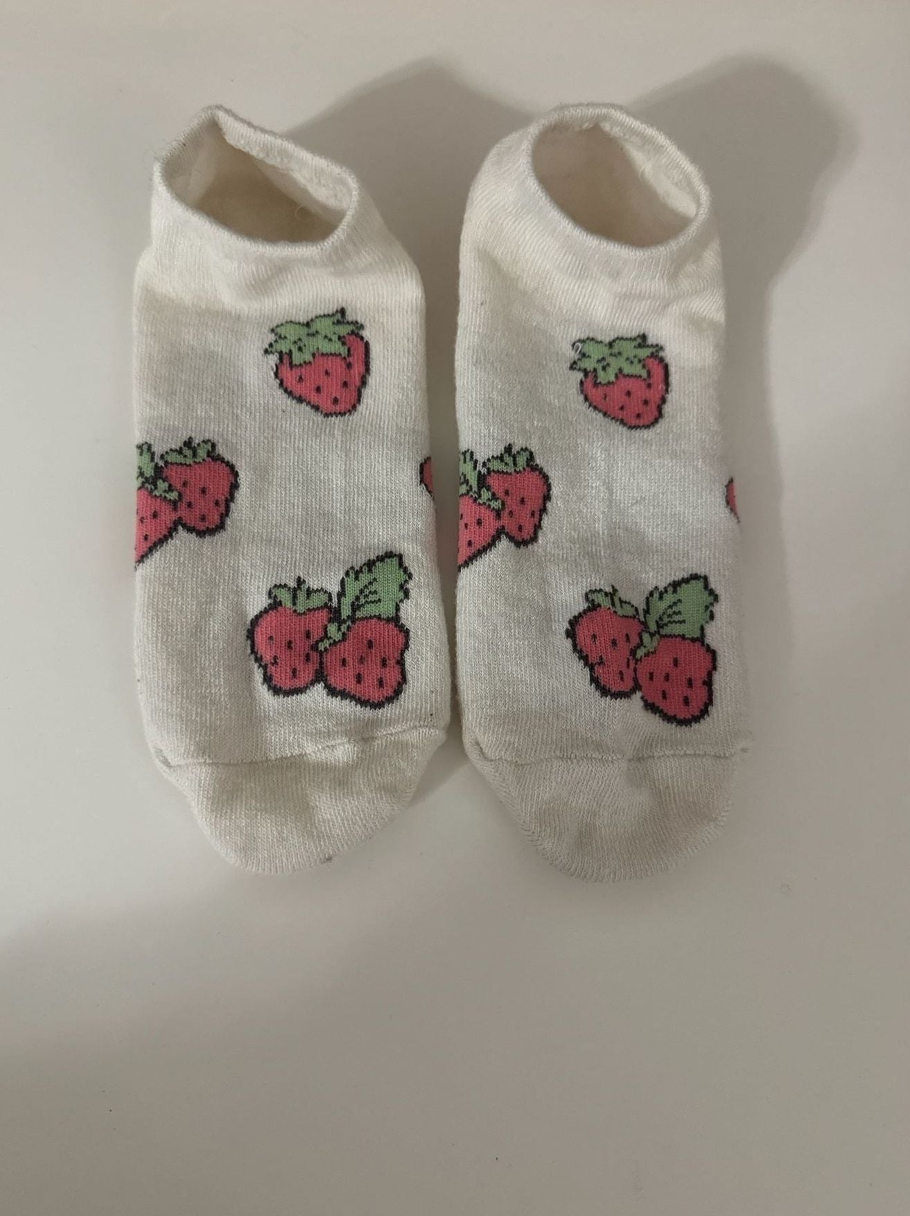 Strawberry Shortcake Ankle Socks Lot - 5 Pairs, Custard Cat & Strawberry Designs 6