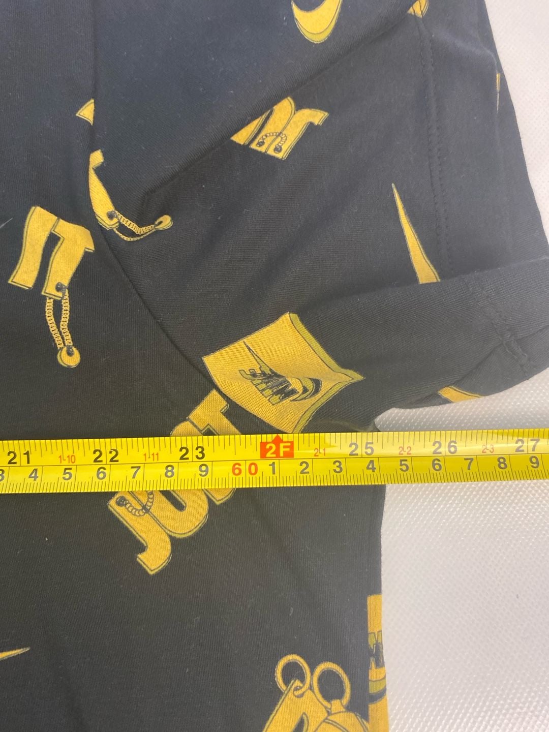 Nike The Nike Tee Basketball All Over Print Black and Gold T-Shirt 2XL 7