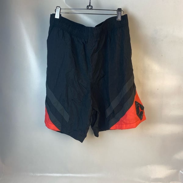 Nike Air Jordan Retro AJ6 Legacy Nylon Mesh Lined Shorts Black/Infrared 2 XL