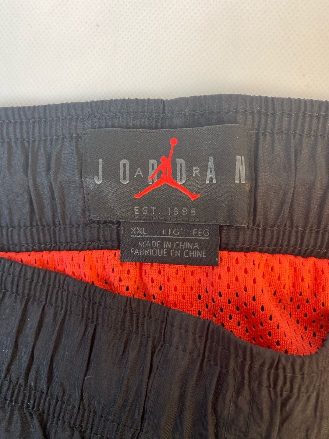 Nike Air Jordan Retro AJ6 Legacy Nylon Mesh Lined Shorts Black/Infrared 2 XL 4