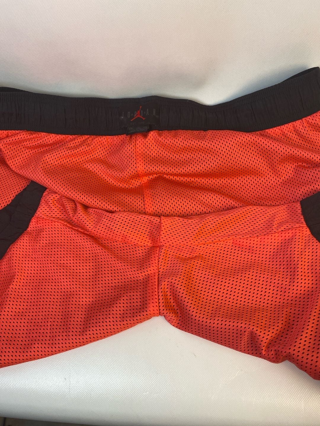 Nike Air Jordan Retro AJ6 Legacy Nylon Mesh Lined Shorts Black/Infrared 2 XL 9