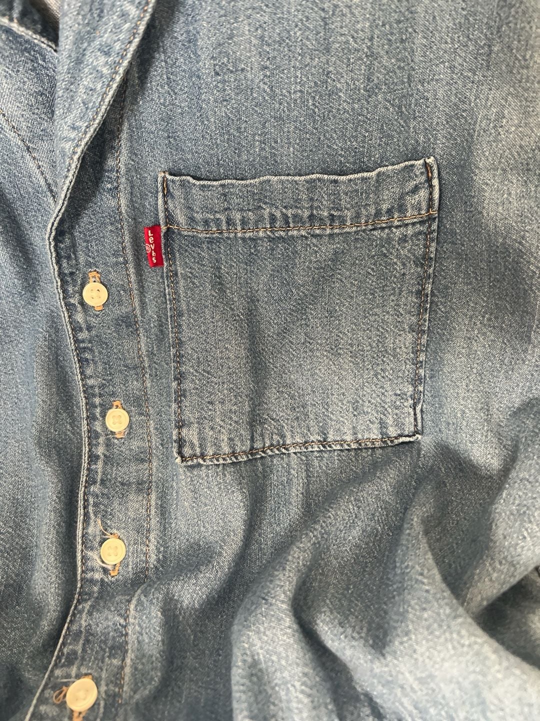 Levi's Short Sleeve Heritage Denim Jumpsuit in Medium Wash 5