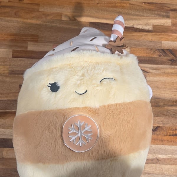 NEW 2025 Squishmallows Fuzz-A-Mallows JOYCE the COFFEE WALMART ONLY 12INCH