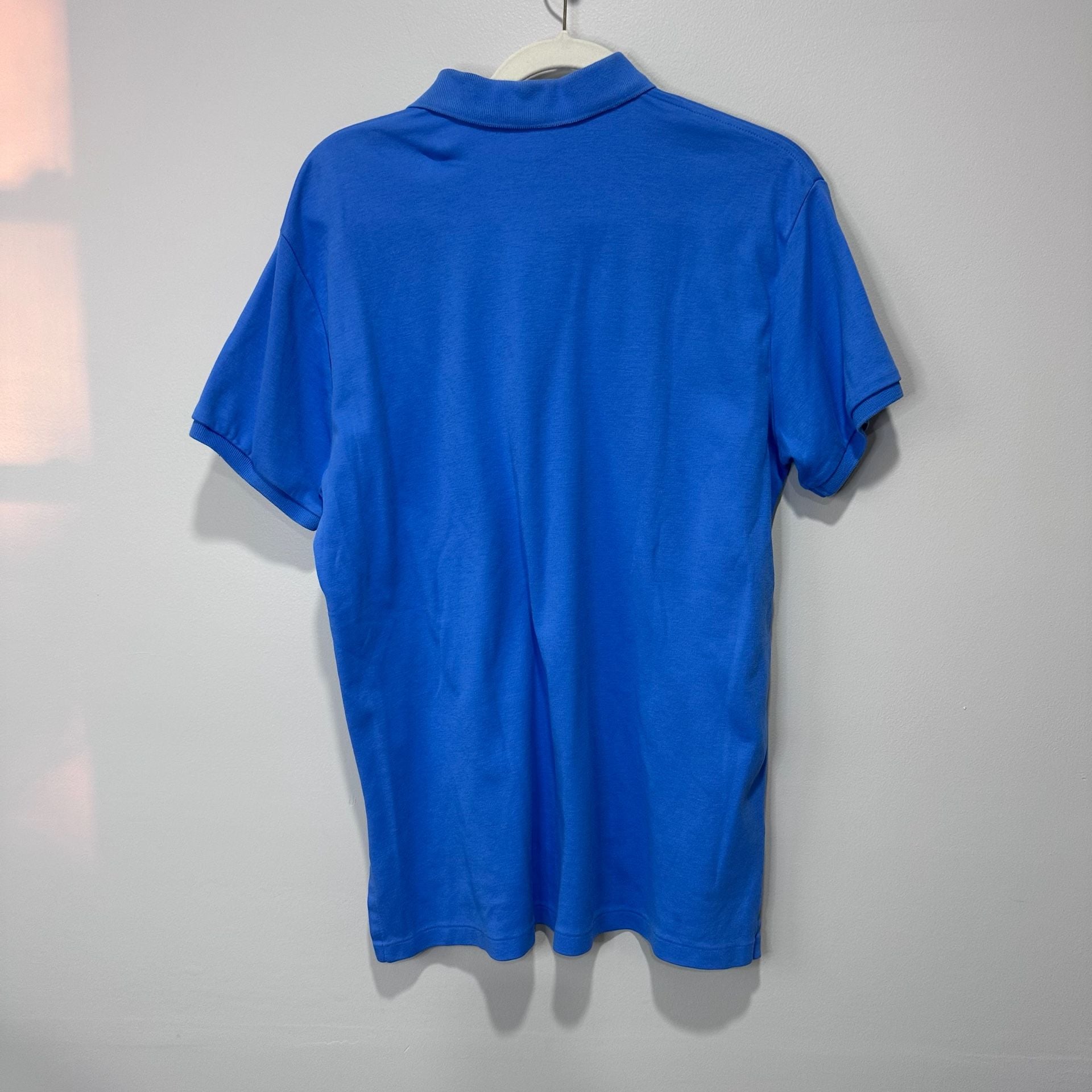 Polo Ralph Lauren Custom Fit Blue Polo Shirt with Yellow Pony - Size L 6